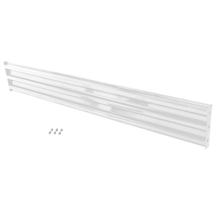 Vestil Bolt-On Style Guard Rail 10 Ft White GR-F3R-BO-10-WT